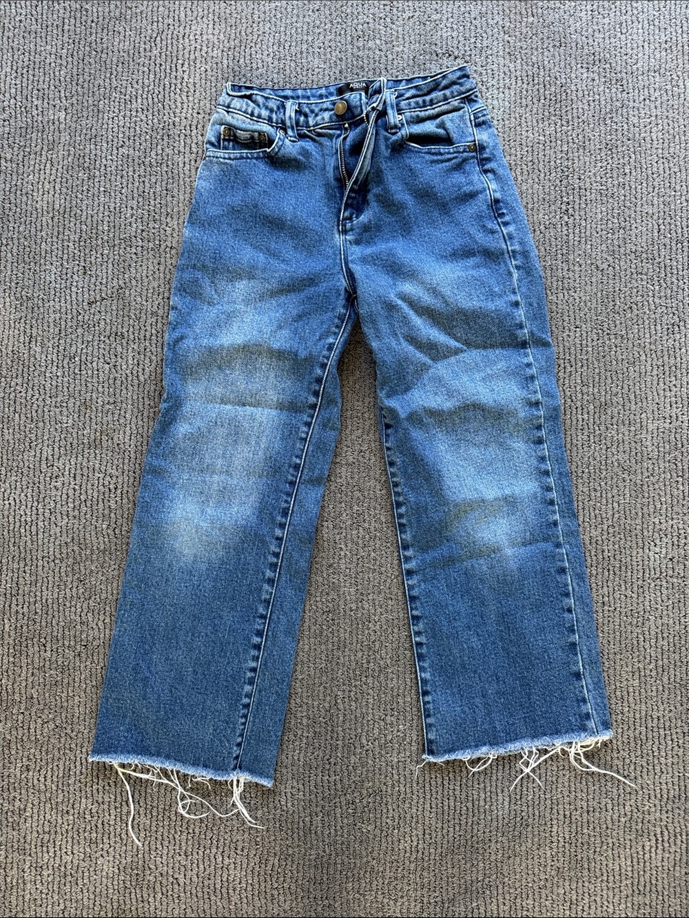 Aqua Kids Blue Straight-Leg Jeans